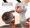 Homecure Scrub Sponges for Dishwashing | Dual Layer Foam & Scrubber Pad for Utensils, Non-Stick Cookware & Kitchen Cleaning | Strong, Long Lasting & Odor Resistant Sponge | (3, Steel-Wire Bowl) view 2