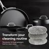 Homecure Scrub Sponges for Dishwashing | Dual Layer Foam & Scrubber Pad for Utensils, Non-Stick Cookware & Kitchen Cleaning | Strong, Long Lasting & Odor Resistant Sponge | (3, Steel-Wire Bowl) view 4
