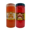 Twisty The Boba Station Boba Combo Pack of 2 | Popping Boba Orange & Watermelon Flavors 1 Kg Each for Bubble Tea, Milkshakes, Ice Cream & Yogurt | Vegan, 20 Straws Included view 1