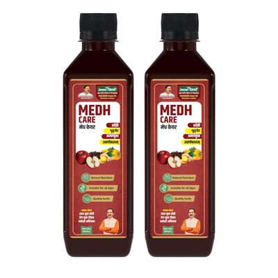 Jeena Sikho Medh Care Juice For Diabetes Management | Dia-Free Ayurvedic Juice, Helps Blood Sugar Control, Immunity & Digestion, 500ml, Pack of 2