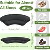 Peeruka Combo Self-Adhesive Heel Grips Liner Shoe Tightener Inserts for Loose Shoes, Shoes Bite Protector Heels Pads Snugs for Shoe Insoles, Heel Pad for HeelPain Men Women (Heel Liner - 1 Pair Black, Free) view 2