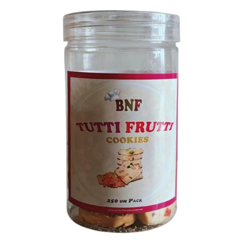 BNF Tutti Frutti Cookies | No Preservatives | Perfect for Tiffin, Evening Snacks & Travel | Made with Butter | Sweet and Crunchy Handmade Cookies | 250g