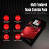 Basic Instinct Ultra Thin Condoms Multi Texture Bubble Gum Flavour 10Pcs, Multi Texture Strawberry Flavour 10 Pcs Multi Texture Bourbon Chocolate Flavour 10Pcs (Pack of 3) view 3