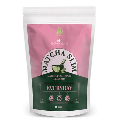 Healthy Nutrition Matcha Tea | 100% Pure Super Premium Grade | Matcha Green Tea Powder | Free Spoon | Vegan | Tested For Radiation | 500 Gram