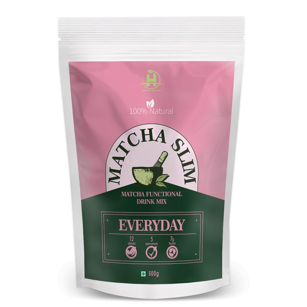 Healthy Nutrition Matcha Tea | 100% Pure Super Premium Grade | Matcha Green Tea Powder | Free Spoon | Vegan | Tested For Radiation | 500 Gram