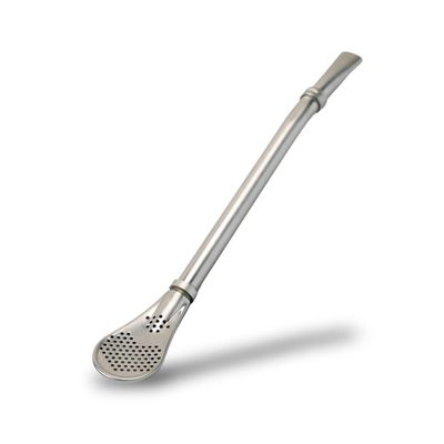 2 in 1 Multi-Function Stainless Steel Drinking Straws with Filter Spoon Creative Coffee Spoon Drinking Straw,Barware Strainer Stirring Straws