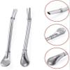 2 in 1 Multi-Function Stainless Steel Drinking Straws with Filter Spoon Creative Coffee Spoon Drinking Straw,Barware Strainer Stirring Straws view 3