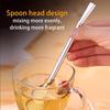 2 in 1 Multi-Function Stainless Steel Drinking Straws with Filter Spoon Creative Coffee Spoon Drinking Straw,Barware Strainer Stirring Straws view 4