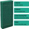 Heavy Duty Non-Scratch Kitchen Scrub Pad Sponge | Durable Long Lasting & Odor Resistant | Dishwashing Scrubber Sponge Pad for Utensils, Non-Stick Cookware & Kitchen Cleaning | (8, Scrubber-Green Pad) view 3