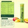 Fitty Apple Cider Vinegar Fizz 600mg | Mango Flavour | With Vitamin B6 & Stevia | Zero Sugar | Pack of 1 view 2