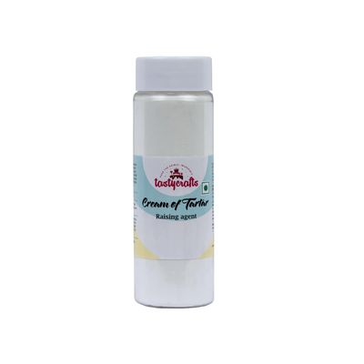 Tastycrafts Cream of Tartar 100g | Food Grade Baking Powder Substitute for Cakes, Candies, Gelatin Desserts & Bakery Recipes | Whipping Aid for Egg Whites & Fondant