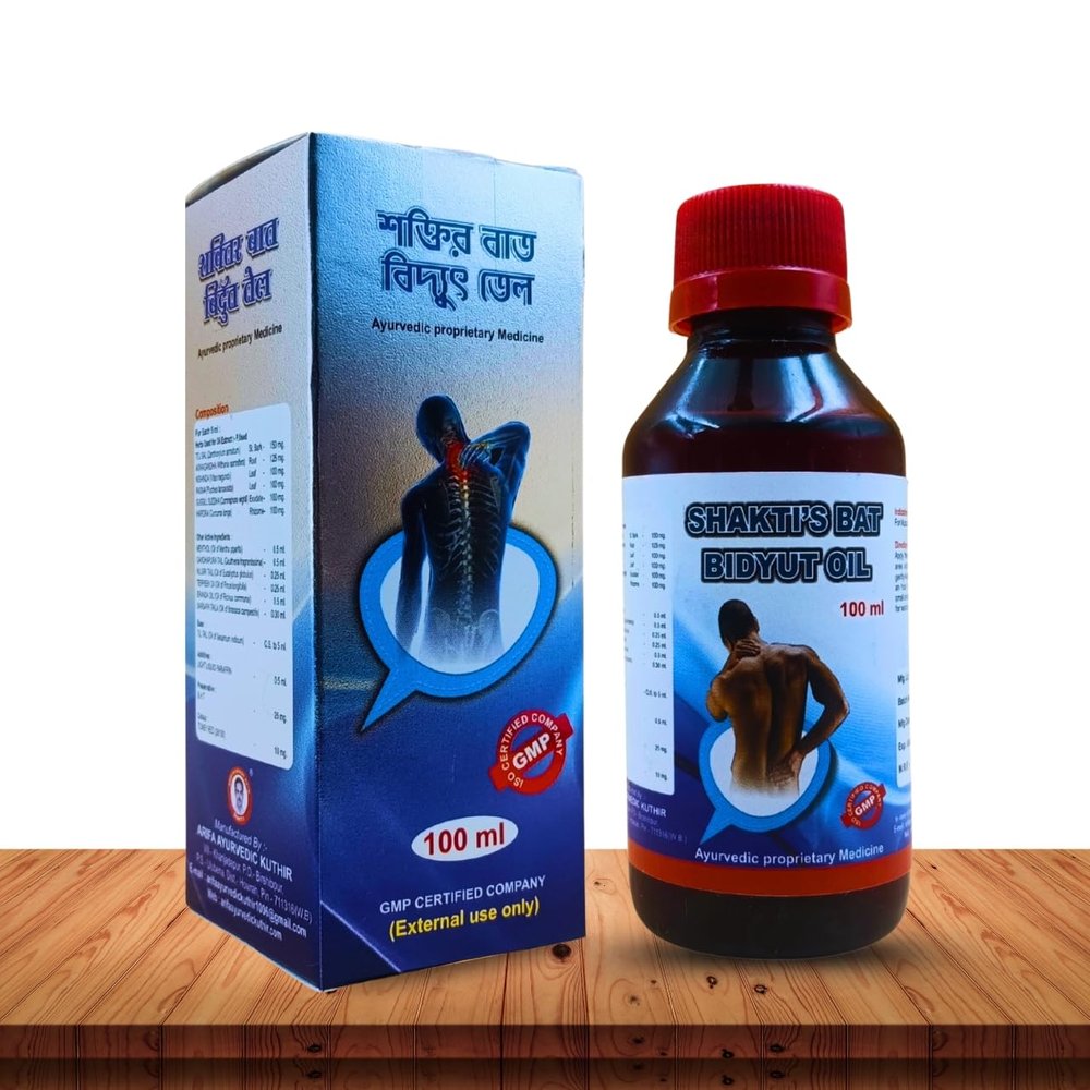 AyurHUB Ayurvedic Shakti s Bat Bidyut Oil 100ml | Pain Relief | Knee Back Shoulder Pain | Pack Of 1