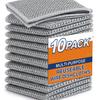 FLEEBEE Non-Scratch Dish Wash Cloth Steel Wire Dish Cloth, Wire Dishwashing Rags for Wet and Dry Stainless Steel Scrubber Non-Scratch Wire Dishcloth for Washing Dishes (10, STANDRAD) view 1
