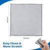 FLEEBEE Non-Scratch Dish Wash Cloth Steel Wire Dish Cloth, Wire Dishwashing Rags for Wet and Dry Stainless Steel Scrubber Non-Scratch Wire Dishcloth for Washing Dishes (10, STANDRAD) view 2