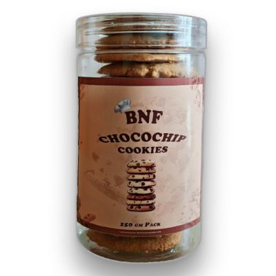 BNF Choco Chip Cookies  250g | Indulgent Chocolate Chip Flavour | Premium Freshly Baked Crunchy Indian Cookies | Perfect for Snacking, Sharing & Gifting | 100% Vegetarian |
