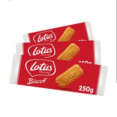 Bara Singha Lotus Biss-cof Original Caramelised Biscuits, 250g, Pack of 3