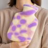 CLOUDTAB Hot Water Bag with Soft Plush Cover 2000ml Medical Grade Silicone Hot Water Bottle for Period Cramps, Back Pain Relief, Hot & Cold Therapy, Muscle Aches & Full Body Relaxation Heating Pad (Lavender) view 3