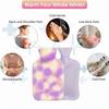 CLOUDTAB Hot Water Bag with Soft Plush Cover 2000ml Medical Grade Silicone Hot Water Bottle for Period Cramps, Back Pain Relief, Hot & Cold Therapy, Muscle Aches & Full Body Relaxation Heating Pad (Lavender) view 4
