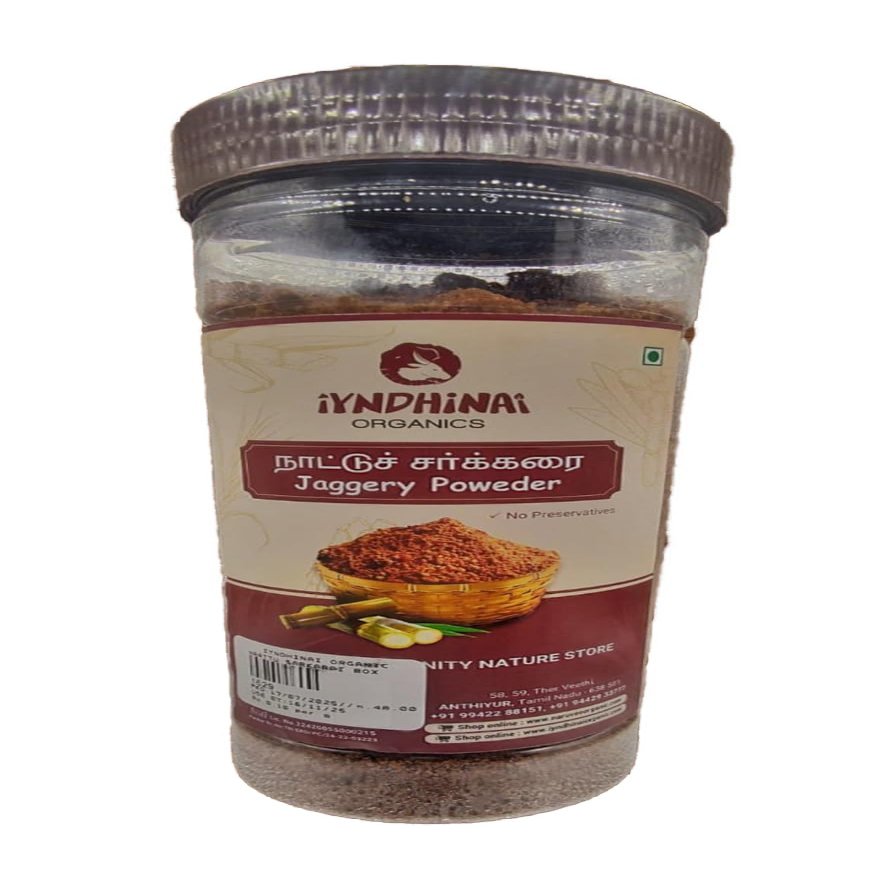 Iyndhinai Organics Natural Jaggery Powder | 1kg | Natural | Gur, Gud Powder, Sharkara Bellam, Nattu Sakkarai