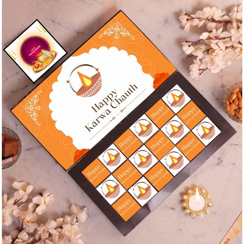Expelite Karwachauth Chocolate Pack with 18 Piece Chocolates Box | Best Karwachauth Gift for Wife Under 400