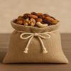 Bay Nut Traditional Diwali Festival Gift Set, Metal Lantern with Tea Lights and Dry Fruits 100gm, homemade choclates box 8 Pieces, 4 metal diya,Greeting card view 4