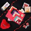 Expelite Karwachauth Chocolate Hamer with 4 Piece Chocolates Box, Teady, Heart Shape Pillow, Chocolate Bar, Key Chain, Key ringand Greeting Cards | Best Karwachauth Gift for Wife Under 400 view 3