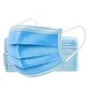 Disposable Face Masks, 3-Layer Filtration, Skin-Friendly Non-Woven Fabric with Elastic Straps, Pack of 100, Blue view 1