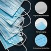 Disposable Face Masks, 3-Layer Filtration, Skin-Friendly Non-Woven Fabric with Elastic Straps, Pack of 100, Blue view 4
