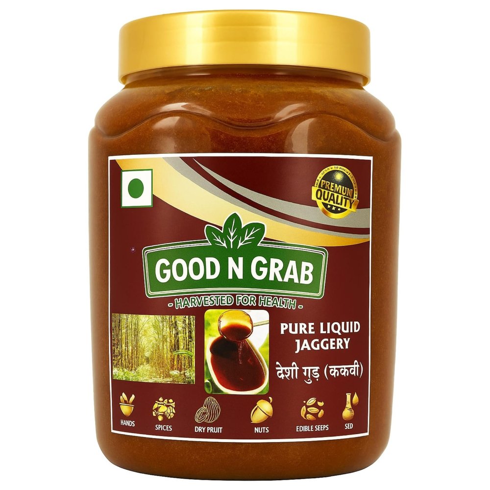 GOOD N GRAB Kakavi  Natural Liquid Jaggery (1.25 kg)| Traditional Sweetener | No Added Sugar, Preservative-Free