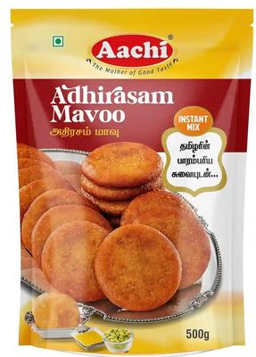 Aachi Adhirasam Mavoo Instant Mix, Traditional South Indian Sweet Mix, 500g