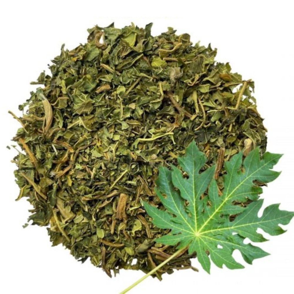 Papaya Leaf Dry - Papita Patta -Papeeta Ke Patte - Natural Papaya leaves - For Tea, Juice, Skin Care - 100 Gram