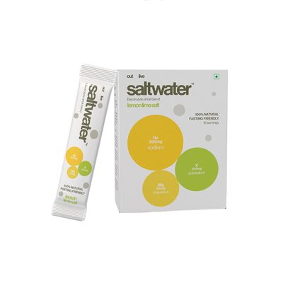 Saltwater Electrolytes | Zero Added Sugar | Sodium, Potassium, Magnesium | Keto Friendly, Vegan, No Preservatives | Pack of 16 (Pack of 16, Lemon Lime)