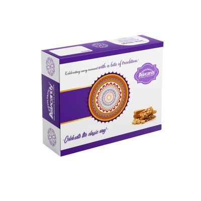 Kovilpatti Asiacandy VIP Sweet Box (1.1kg Total) | 17 Varieties 4 Types of Laddu, Samba Aval Mixture, Nattu Sarkarai, Mix Peanut Candy, Karuppu Kavuni, Paasi Paruppu, Ginger Garlic Peanut Candy, Sweet Corn, Moongfall, Classic, Co-Co, Ellu & 2 Fruit