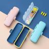 Clickswift Pill Box Organizer 7 Compartment, BPA Free Food Grade Medicine and Tablet Storage Case with Air Tight Silicone Seal, Portable Weekly Pill Container for Travel, Home & Office"1 Pcs (Multicolours) view 4