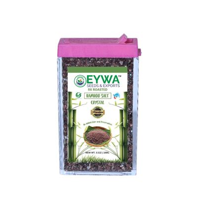 Bamboo Salt 9X Roasted (100 Gm)| Small Crystal Form | Premium Korean Style Sea Salt | Roasted in Bamboo 9 Times | Pure & Natural | By Eywa Seeds