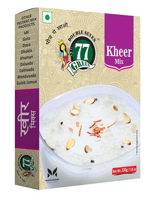 77 Green Kheer Mix  Indian Kheer Dessert | Made with Real Ingredients & No Added Preservatives | Quick & Easy Ready-to-Cook Indian Sweet with Rice, Milk Solids, and Cardamom (400g)