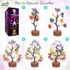 7 Chakra Crystal Tree 300 Beads  Original Natural Gemstones, Healing Bonsai Money Tree of Life for Home Decor, Vastu, Reiki, Feng Shui, Positive Energy, Prosperity & Good Luck view 2