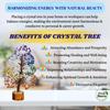 7 Chakra Crystal Tree 300 Beads  Original Natural Gemstones, Healing Bonsai Money Tree of Life for Home Decor, Vastu, Reiki, Feng Shui, Positive Energy, Prosperity & Good Luck view 4