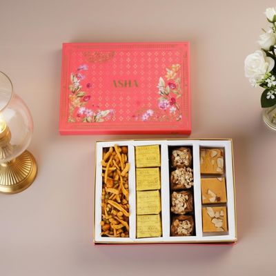 ASHA SWEETS Superior Gift Hamper 400g |Premium Assorted Sweets Box |Traditional Indian Mithai Gift Pack for Friends, Family & Corporate Gifting| Perfect Festive Sweet Box
