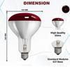 GI Infrared Heat Therapy Lamp, Red Glass Bulb with Stand, Pain Relief view 2