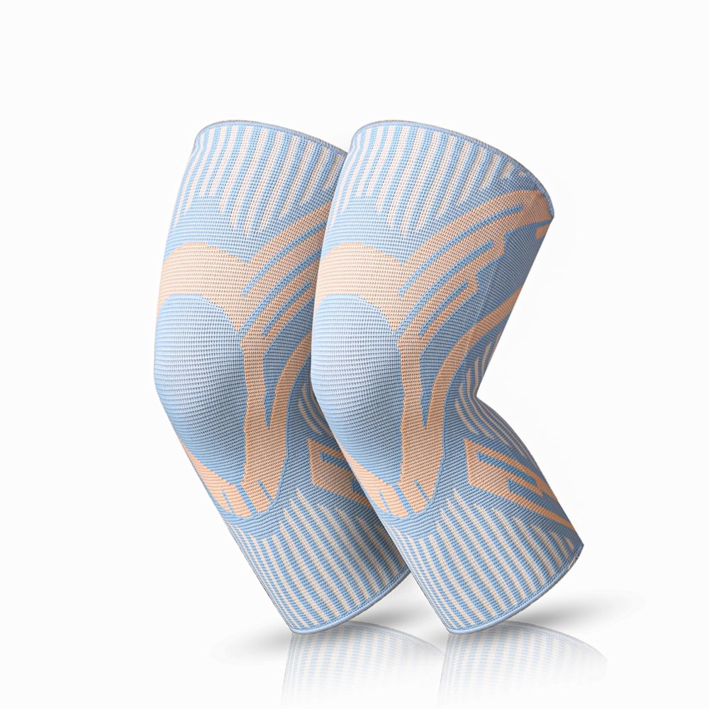 Badowl ProActive Knee Support Brace for Men and Women  Compression Sleeve for Pain Relief, Injury Prevention, Stability, Swelling and Workout Support (Blue, XL)