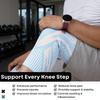 Badowl ProActive Knee Support Brace for Men and Women  Compression Sleeve for Pain Relief, Injury Prevention, Stability, Swelling and Workout Support (Blue, XL) view 2