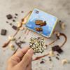 Nam Nam Mocha Cashew Brittle, Premium Chocolate Coated Nuts, Tin Edition, 60% Roasted Cashews with Coffee, 125 Grams view 2