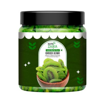 NUTRIZAIKA Premium Dried Kiwi Slices 1 kg | Rich in Vitamins & Minerals | Dehydrated Fruits | Natural Sweet Kiwi