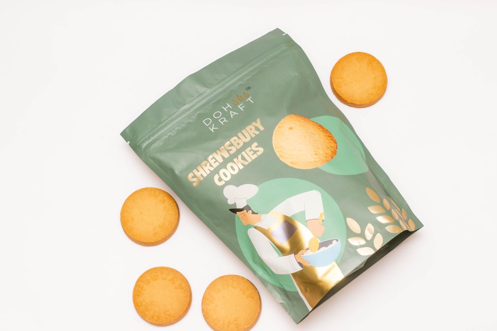 Avarya Shrewsbury Cookies | Classic Indian Bakery Cookies | Rich, Buttery & Crumbly Biscuits for Tea Time