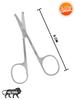 Ankita Nasal Safety Personal Grooming Scissor for Nose Hair, Beard, Moustache and Eyebrow | Safety Blunt Round Tip Heavy Duty & Rust-Free SS Metal | 9 cm view 2