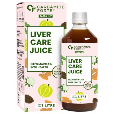 Carbamide Forte Ayurvedic Liver Care Juice - 1L | Herbal Liver Detox Supplement | Antioxidant-Rich Formula with 5 Ayurvedic Herbs | No Added Sugar & Artificial Colour