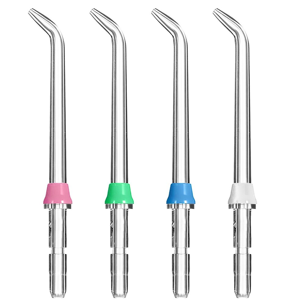 4 PCS Water Flosser Replacement Tips, Teeth Cleaner for Water Pik Flosser, Compatible with Multiple Models