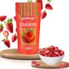 Krunchify Freeze Dried Strawberry Fruit Snack | Healthy Snacks for Kids and Adults | 100% Natural Fruits, Vegan & Gluten Free | 12 Months Shelf Life | No Added Sugar, No Preservatives | Serving - 16g view 1