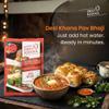 Desi Khana Ready To Eat (Pack Of 2) Pav Bhaji - 3 Minute Instant Healthy Main Course Food Makes Approx 205-215 gm | Just Add Hot Water | Zero Preservative | Wholesome Meal(50g Pouch, Freeze Dried) view 3
